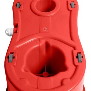 Balde Con Mopa Y Centrifugador De Acero Inoxidable Color Rojo LOi Balde con Mopa: imagen 4