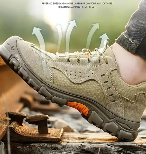 Zapatos Trabajo De Seguridad Cuero Punta De Acero Calidad