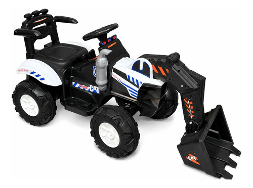 Auto A Bateria Excavadora Infantil Con Luces Y Sonido