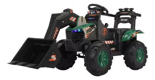 Auto A Bateria Excavadora Infantil Con Luces Y Sonido