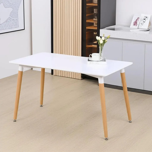 Mesa De Comedor Rectangular Tipo Eames 120x80