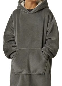 Poncho Manta Buzo Polar Unisex Con Corderito: imagen 7