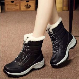 Bota Dama Forrada Corderito De Invierno Impermeables Calidad: imagen 3