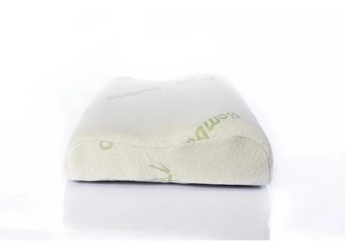 Almohada Viscoelástica Memoria Cervical Bamboo Calidad Blanco