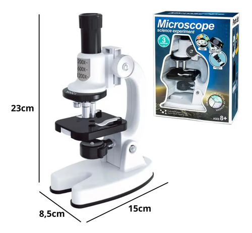 Microscopio Monocular Led Para Niños Aumento 1200x