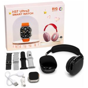 Auriculares Más Reloj Smartwatch + 4 Mallas