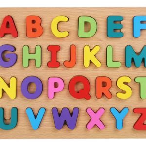 Tablero Didáctico De Madera 3d Alfabeto 26 Letras: imagen 1