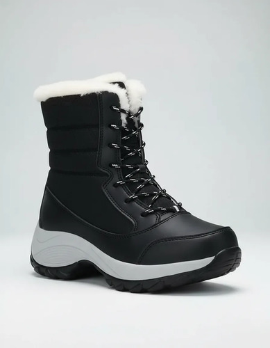 Bota Dama Forrada Corderito De Invierno Impermeables Calidad