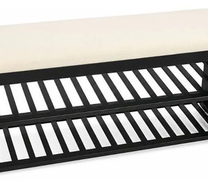 Zapatera Mueble Con Banco De Mdf Estantes Organizador: imagen 4