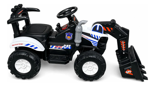 Auto A Bateria Excavadora Infantil Con Luces Y Sonido