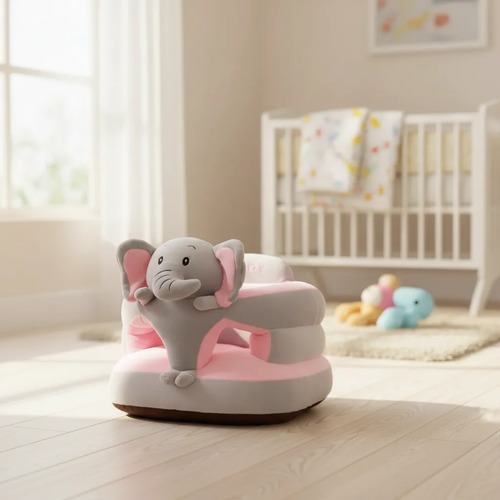 Puff Sillon Asiento Sofa Respaldo Seguridad Bebe Niños