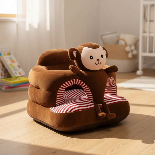 Puff Sillon Asiento Sofa Respaldo Seguridad Bebe Niños