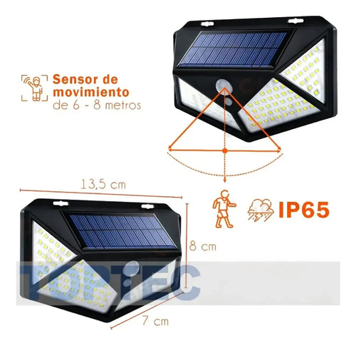 M&A Store Lampara Aplique Led Solar