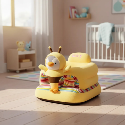 Puff Sillon Asiento Sofa Respaldo Seguridad Bebe Niños