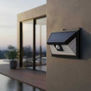 Foco Lampara Solar C/sensor De Movimiento Exterior 32 Led: imagen 2