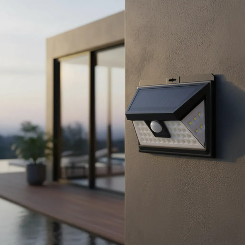Foco Lampara Solar C/sensor De Movimiento Exterior 32 Led