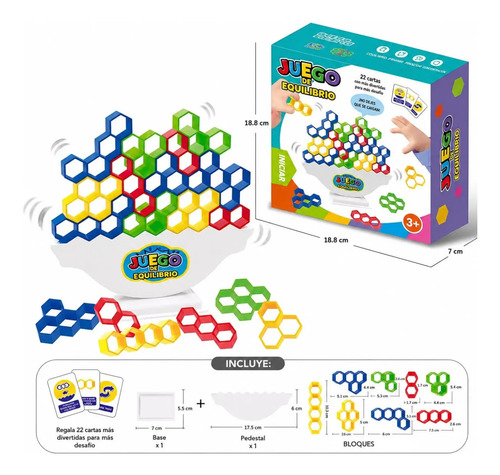 Juego De Mesa Tetra Tower Juguete Tetris Balance Equilibrio