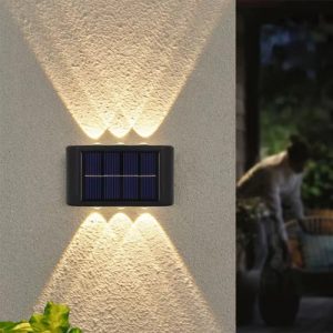 Foco Aplique Solar X2 Uni Farol Led Fotocélula Calidad: imagen 3