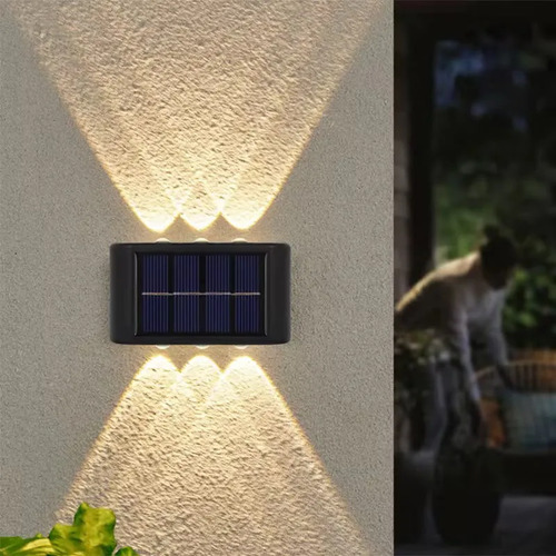 Foco Aplique Solar X2 Uni Farol Led Fotocélula Calidad