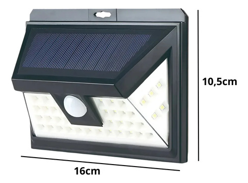Foco Lampara Solar C/sensor De Movimiento Exterior 32 Led