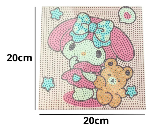 Diamond Painting 20cmx20cm Infantiles Diamantes Cristal