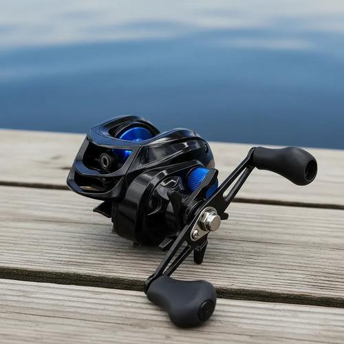 Reel Rotativo Galleta De Pesca Mb4603 Radio 7.2:1 Calidad