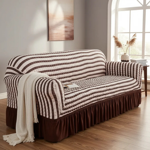 Funda Para Sofá 3 Cuerpos Cubre Sillón Lavable Calidad
