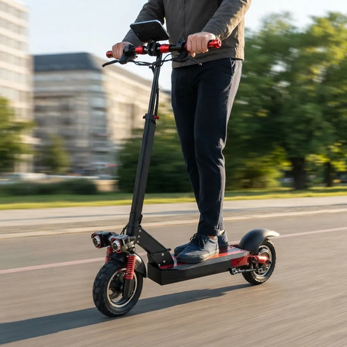 Monopatín Eléctrico Plegable Scooter 1500w Autonomía 45km/h