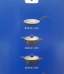 Batería De Cocina Tramontina Turim 20298/076 Con 7 Piezas Negro: imagen 9