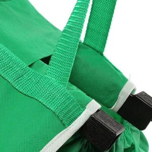 3 Bolsas Tnt Plegable Con Clip Para Carrito De Supermercado Verde: imagen 3