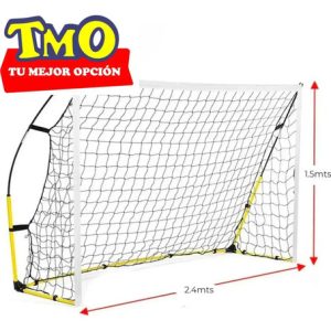 Arco De Fútbol 2,4.x1,5 Mts Portátil Plegable + Red X2 Uni: imagen 2