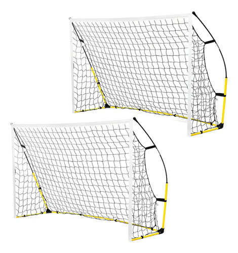 Arco De Fútbol 2,4.x1,5 Mts Portátil Plegable + Red X2 Uni